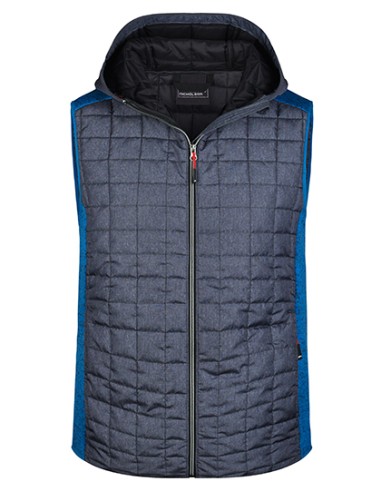 J-JN768-Mens Knitted Hybrid Vest